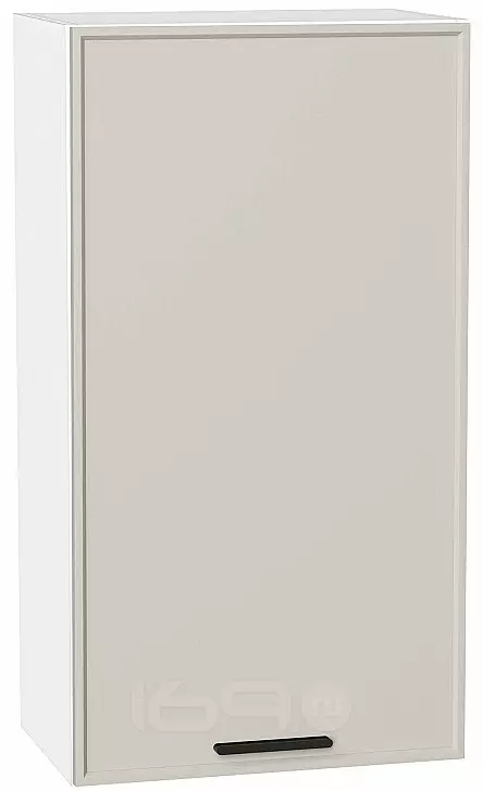 Шкаф верхний с 1-ой дверцей Фрейм Cream Silk Белый 920*500*324