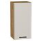 Шкаф верхний с 1-ой дверцей Фрейм Cream Silk Дуб Вотан 716*350*324