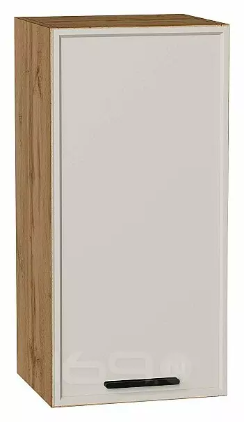 Шкаф верхний с 1-ой дверцей Фрейм Cream Silk Дуб Вотан 716*350*324