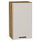 Шкаф верхний с 1-ой дверцей Фрейм Cream Silk Дуб Вотан 716*400*324