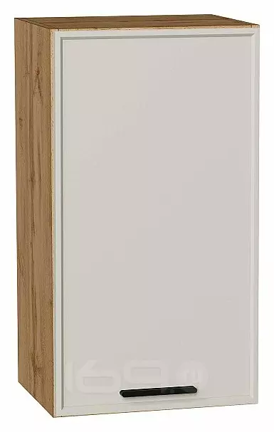 Шкаф верхний с 1-ой дверцей Фрейм Cream Silk Дуб Вотан 716*400*324