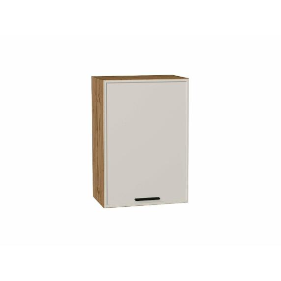 Шкаф верхний с 1-ой дверцей Фрейм Cream Silk Дуб Вотан 716*500*324