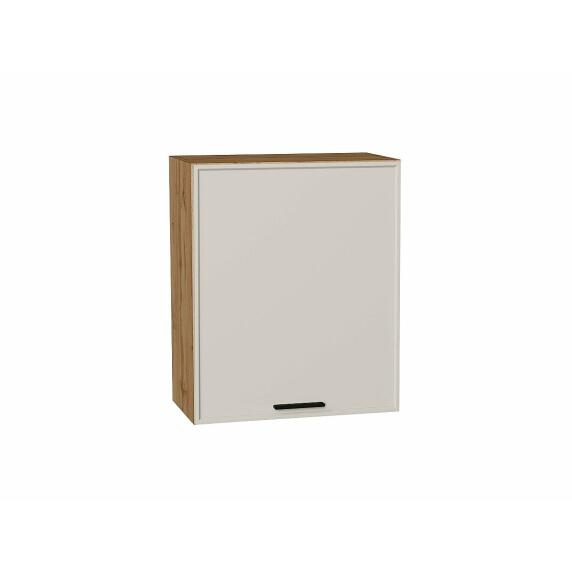 Шкаф верхний с 1-ой дверцей Фрейм Cream Silk Дуб Вотан 716*600*324