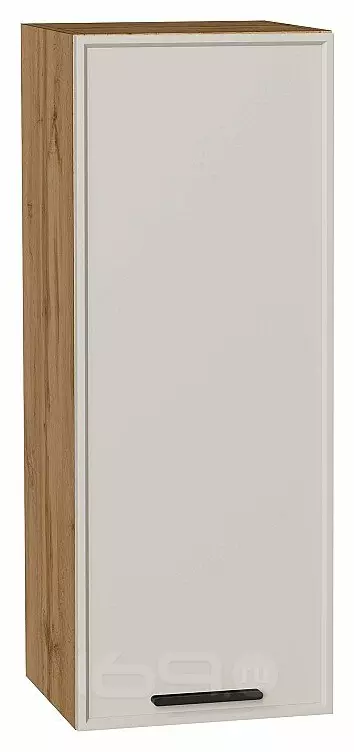 Шкаф верхний с 1-ой дверцей Фрейм Cream Silk Дуб Вотан 920*350*324