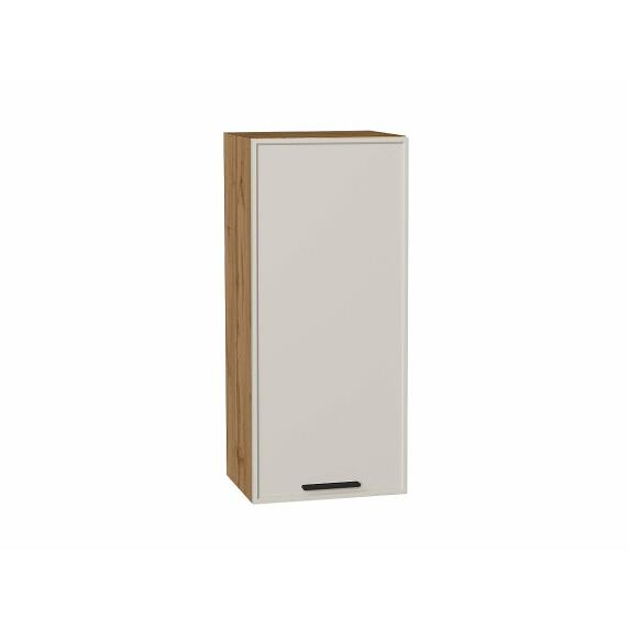 Шкаф верхний с 1-ой дверцей Фрейм Cream Silk Дуб Вотан 920*400*324