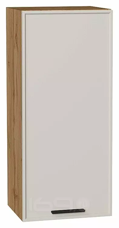 Шкаф верхний с 1-ой дверцей Фрейм Cream Silk Дуб Вотан 920*400*324