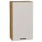 Шкаф верхний с 1-ой дверцей Фрейм Cream Silk Дуб Вотан 920*500*324
