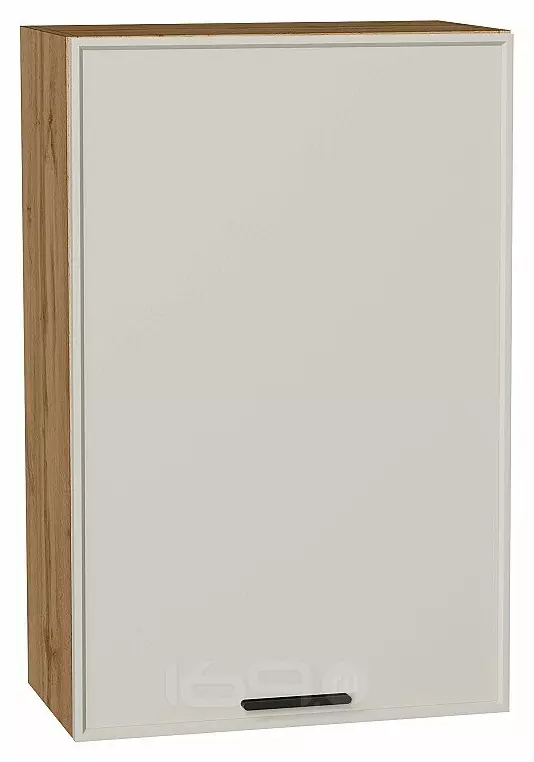 Шкаф верхний с 1-ой дверцей Фрейм Cream Silk Дуб Вотан 920*600*324