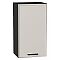 Шкаф верхний с 1-ой дверцей Фрейм Cream Silk Graphite 716*400*324