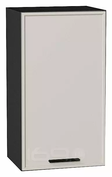 Шкаф верхний с 1-ой дверцей Фрейм Cream Silk Graphite 716*400*324