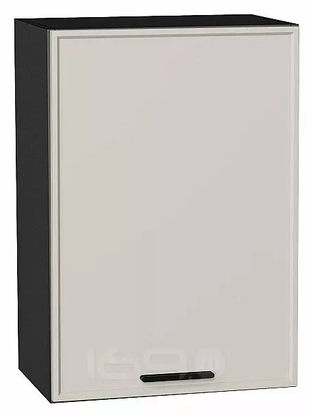 Шкаф верхний с 1-ой дверцей Фрейм Cream Silk Graphite 716*500*324