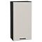 Шкаф верхний с 1-ой дверцей Фрейм Cream Silk Graphite 920*450*324