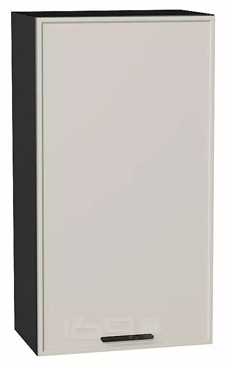 Шкаф верхний с 1-ой дверцей Фрейм Cream Silk Graphite 920*500*324