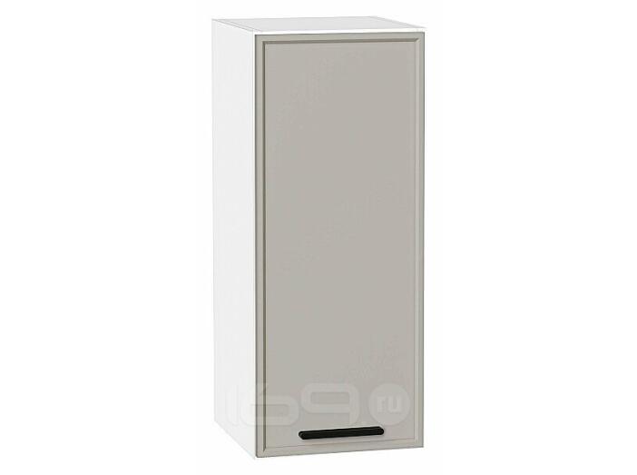 Шкаф верхний с 1-ой дверцей Фрейм Grey Silk Белый 716*300*324