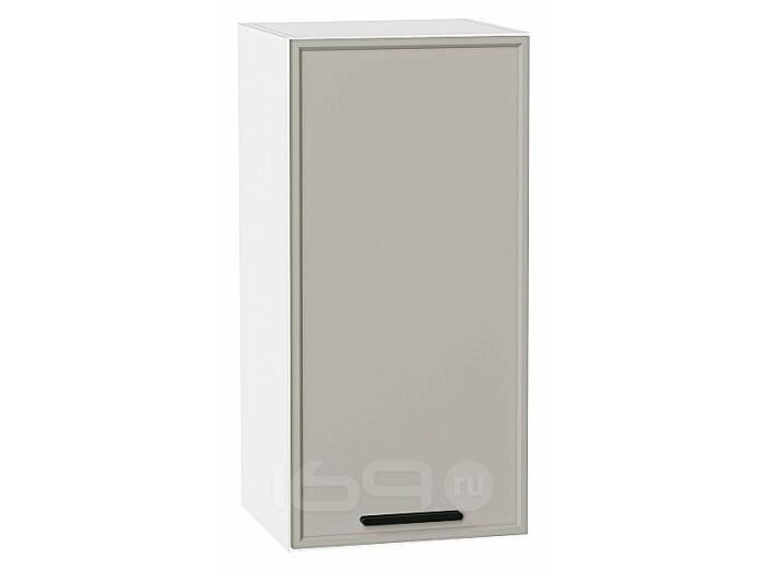 Шкаф верхний с 1-ой дверцей Фрейм Grey Silk Белый 716*350*324