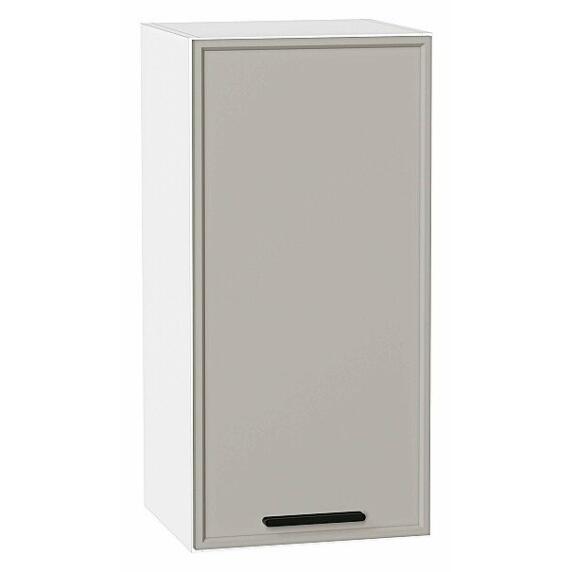 Шкаф верхний с 1-ой дверцей Фрейм Grey Silk Белый 716*350*324