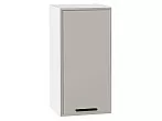 Шкаф верхний с 1-ой дверцей Фрейм Grey Silk Белый 716*350*324
