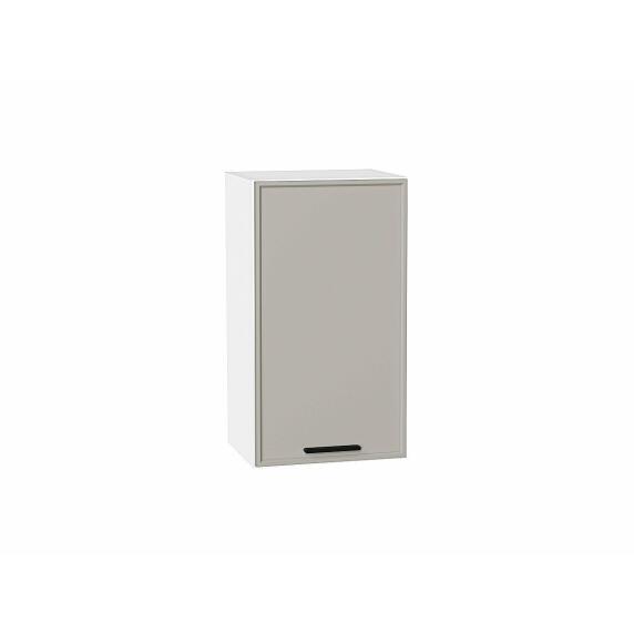 Шкаф верхний с 1-ой дверцей Фрейм Grey Silk Белый 716*400*324