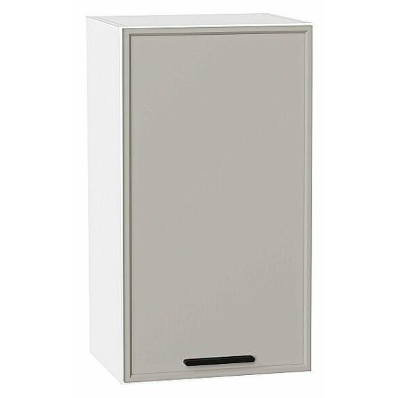 Шкаф верхний с 1-ой дверцей Фрейм Grey Silk Белый 716*400*324