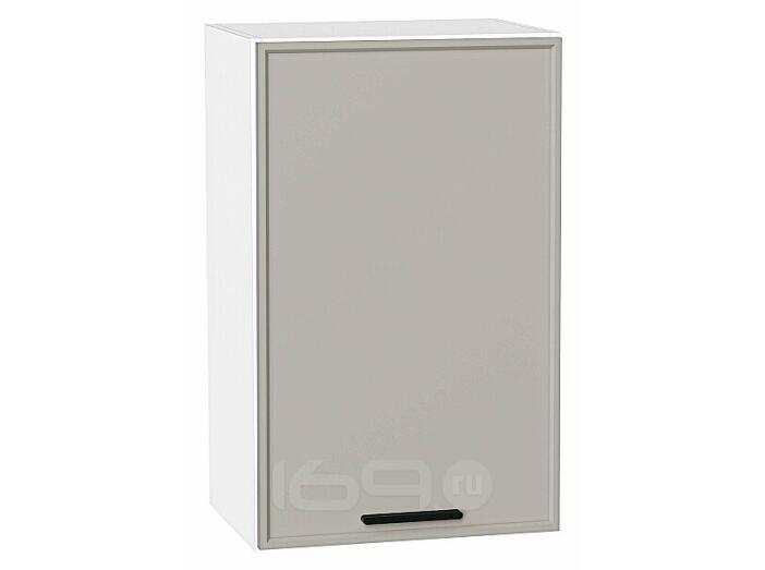 Шкаф верхний с 1-ой дверцей Фрейм Grey Silk Белый 716*450*324