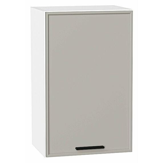 Шкаф верхний с 1-ой дверцей Фрейм Grey Silk Белый 716*450*324