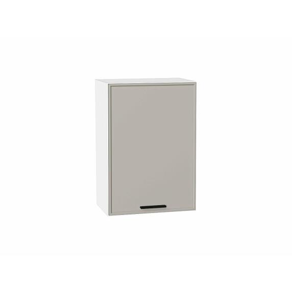 Шкаф верхний с 1-ой дверцей Фрейм Grey Silk Белый 716*500*324