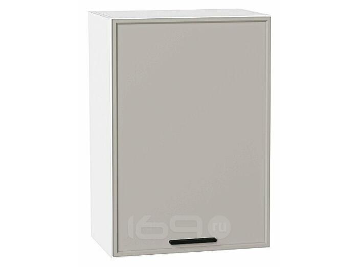 Шкаф верхний с 1-ой дверцей Фрейм Grey Silk Белый 716*500*324