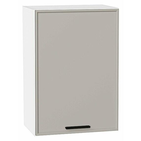 Шкаф верхний с 1-ой дверцей Фрейм Grey Silk Белый 716*500*324