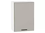 Шкаф верхний с 1-ой дверцей Фрейм Grey Silk Белый 716*500*324