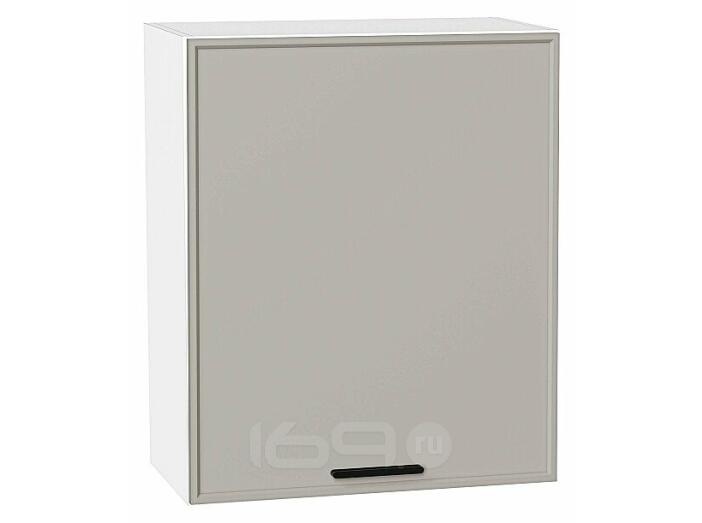 Шкаф верхний с 1-ой дверцей Фрейм Grey Silk Белый 716*600*324