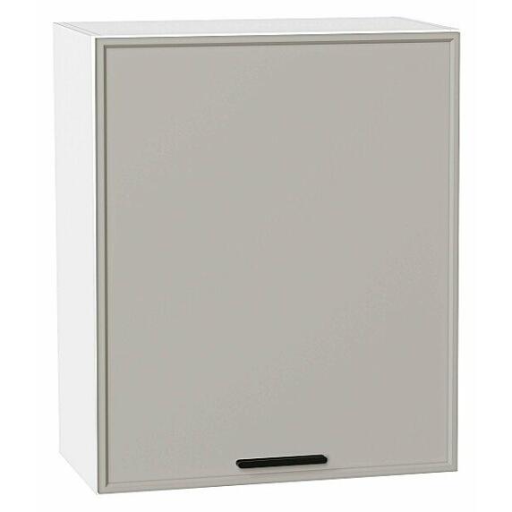 Шкаф верхний с 1-ой дверцей Фрейм Grey Silk Белый 716*600*324