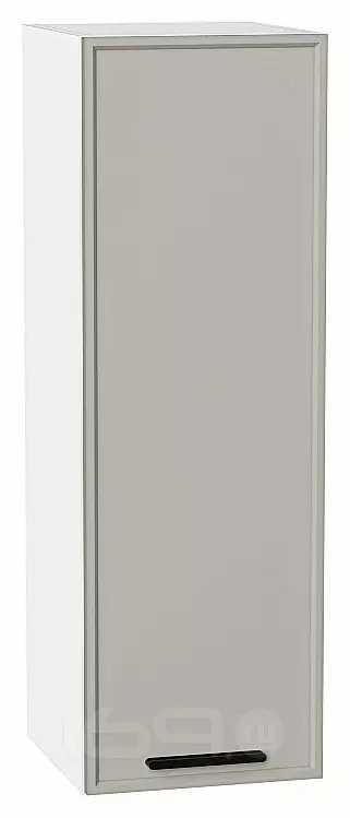 Шкаф верхний с 1-ой дверцей Фрейм Grey Silk Белый 920*300*324