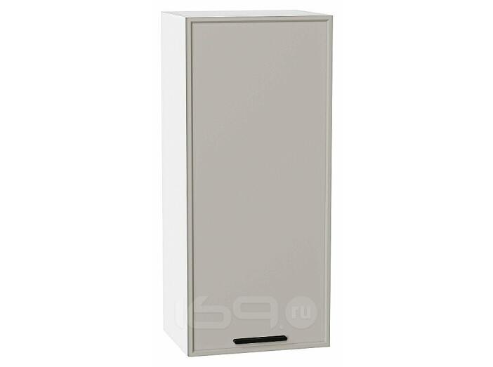 Шкаф верхний с 1-ой дверцей Фрейм Grey Silk Белый 920*400*324