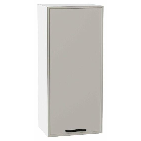 Шкаф верхний с 1-ой дверцей Фрейм Grey Silk Белый 920*400*324