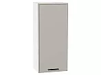 Шкаф верхний с 1-ой дверцей Фрейм Grey Silk Белый 920*400*324