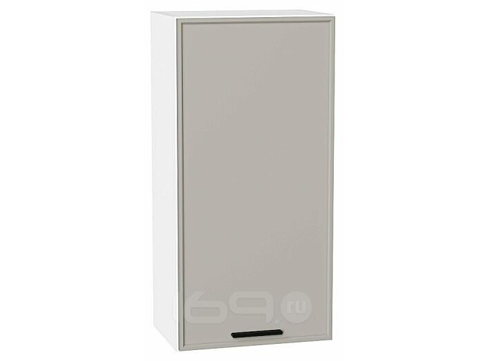 Шкаф верхний с 1-ой дверцей Фрейм Grey Silk Белый 920*450*324