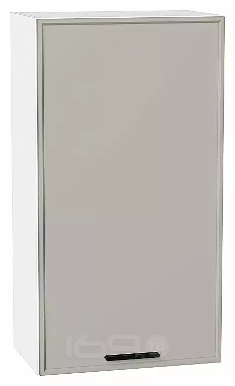 Шкаф верхний с 1-ой дверцей Фрейм Grey Silk Белый 920*500*324