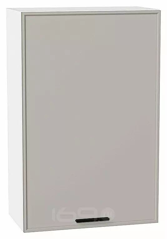 Шкаф верхний с 1-ой дверцей Фрейм Grey Silk Белый 920*600*324