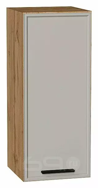 Шкаф верхний с 1-ой дверцей Фрейм Grey Silk Дуб Вотан 716*300*324