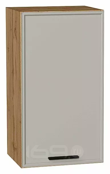 Шкаф верхний с 1-ой дверцей Фрейм Grey Silk Дуб Вотан 716*400*324