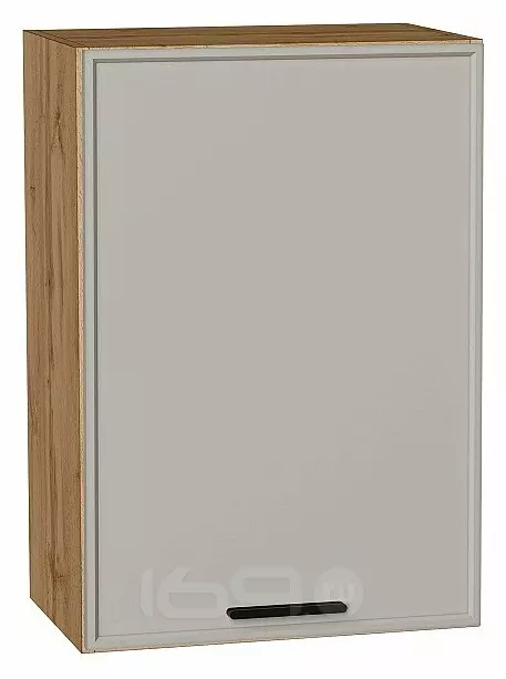 Шкаф верхний с 1-ой дверцей Фрейм Grey Silk Дуб Вотан 716*500*324