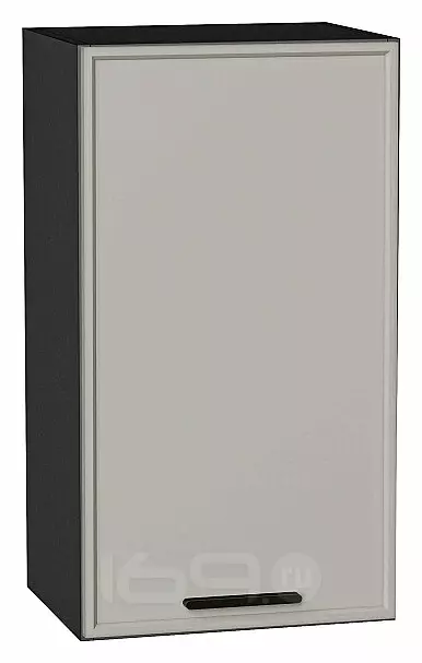 Шкаф верхний с 1-ой дверцей Фрейм Grey Silk Graphite 716*400*324