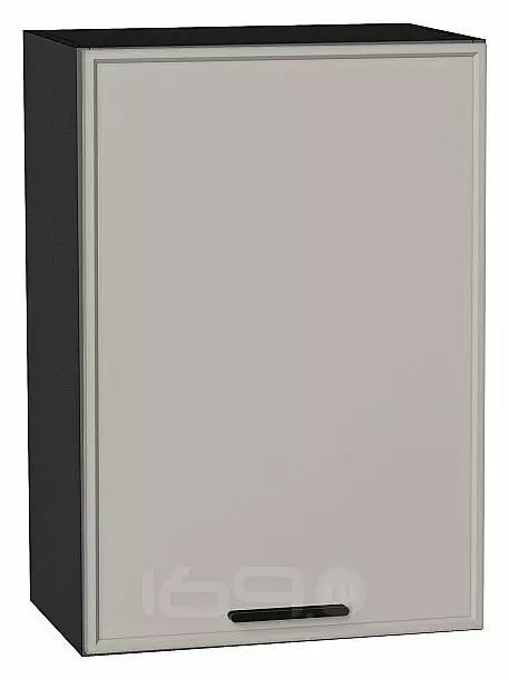 Шкаф верхний с 1-ой дверцей Фрейм Grey Silk Graphite 716*500*324