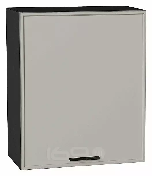 Шкаф верхний с 1-ой дверцей Фрейм Grey Silk Graphite 716*600*324
