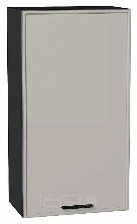 Шкаф верхний с 1-ой дверцей Фрейм Grey Silk Graphite 920*500*324
