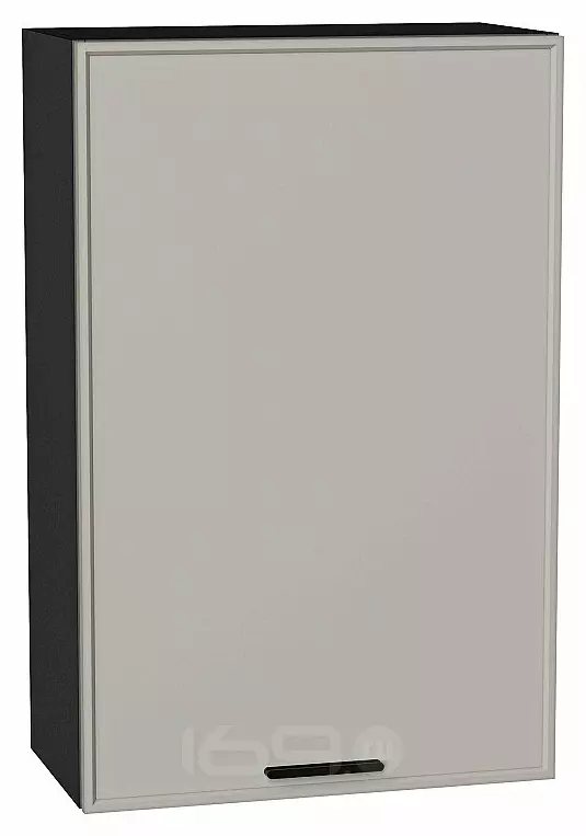 Шкаф верхний с 1-ой дверцей Фрейм Grey Silk Graphite 920*600*324