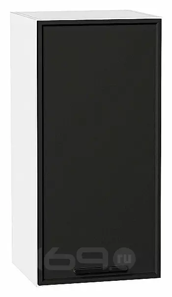 Шкаф верхний с 1-ой дверцей Фрейм Stormy Silk Белый 716*350*324