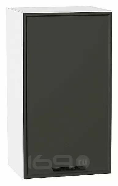 Шкаф верхний с 1-ой дверцей Фрейм Stormy Silk Белый 716*400*324