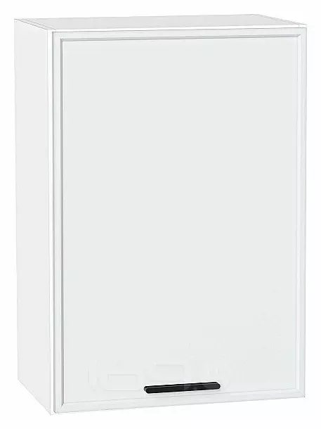 Шкаф верхний с 1-ой дверцей Фрейм White Silk Белый 716*500*324