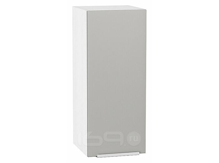 Шкаф верхний с 1-ой дверцей Фьюжн Silky Light Grey  Белый 716*300*320